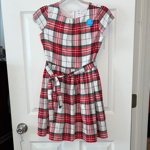 Carter's Red and Green Plaid Kids Dress - Picture 1 of 8